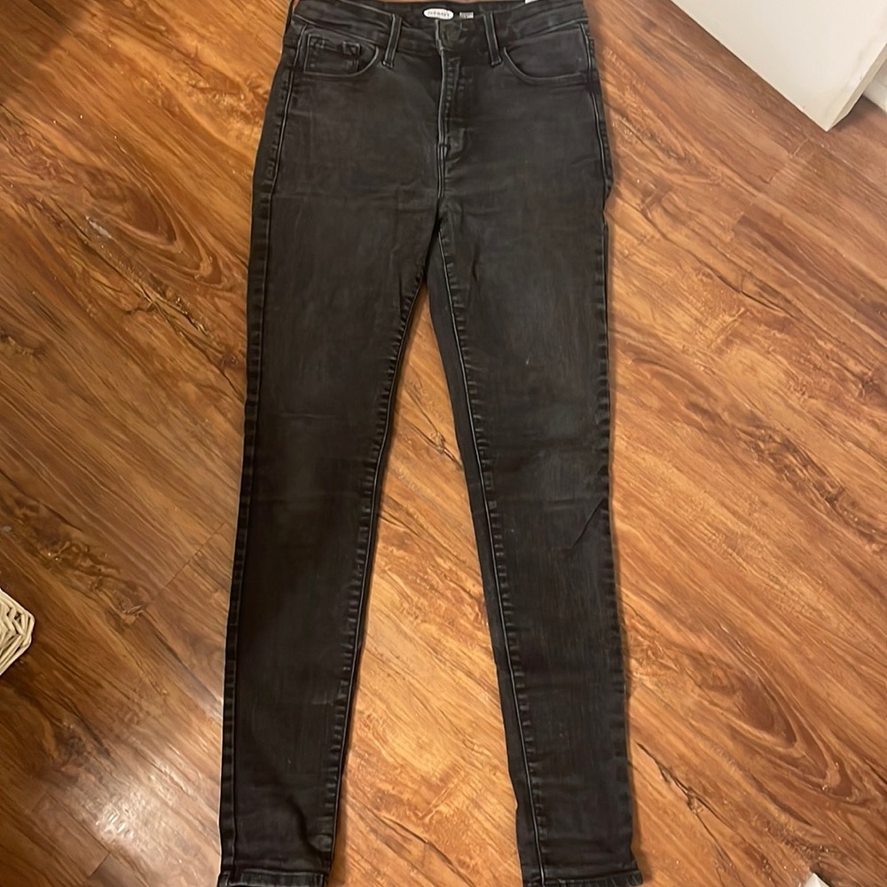 Old Navy Rockstar super skinny high waist black jeans with built in sculpt